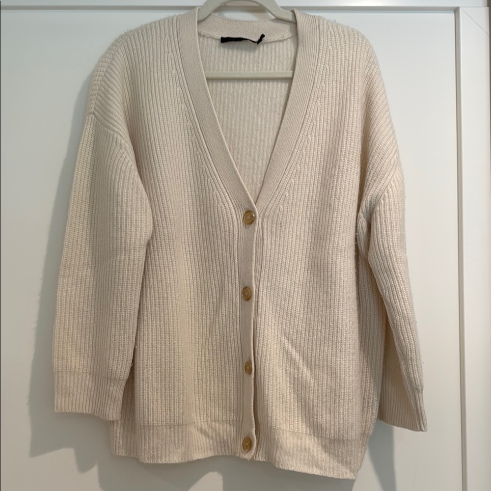 JENNI KAYNE
Cashmere Cocoon Cardigan size Small Ivory
